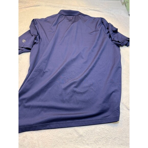 Pro Tour Airplay Men’s Golf Polo Short Sleeve Size XXL NAVY BLUE w/ pink accents - Picture 5 of 8